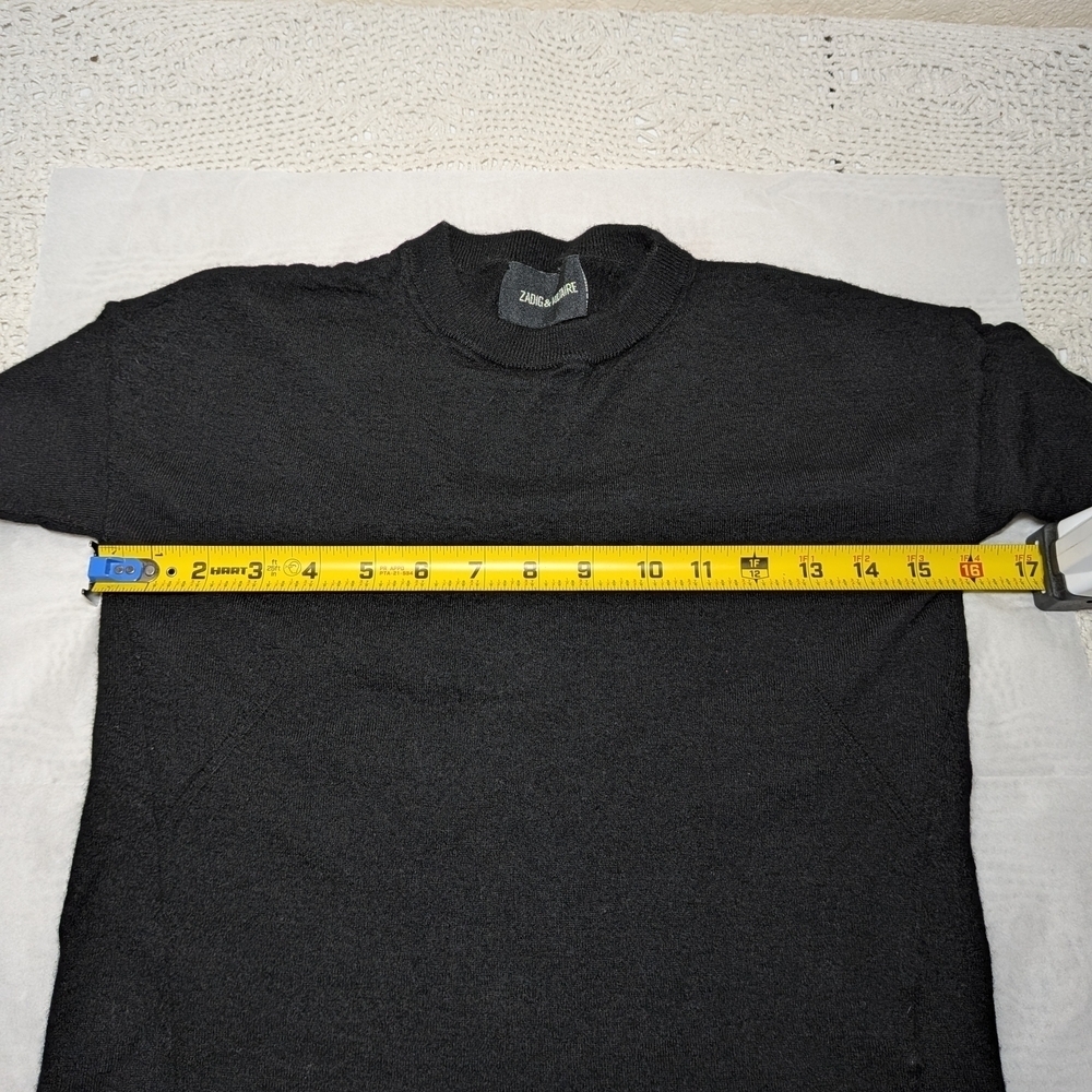 Zadig & Voltaire Black Knit Pullover Size XS - Picture 7 of 9